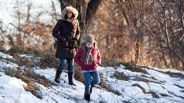 Winterzeit: Gemeinsame Mittagspause mit den Kindern