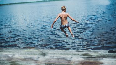 Schwimmen nach dem Essen