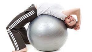 Fit mit dem Gymnastikball