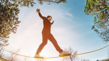 Slackline &ndash; Tanz auf dem Seil